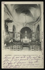 Intérieur de l'Eglise Sainte-Geneviève à Asnières-sur-Seine