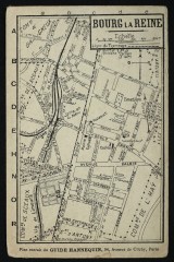 Plan extrait du guide Hannequin 54 avenue de Clichy Paris -
																					92340 Bourg-la-Reine
																			