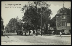 Carte postale ancienne Grande Rue - Entrée du Parc de Sceaux
                                                                     à Bourg-la-Reine
                                