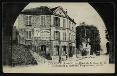 Hôtel de la Gare R.G. Restaurant L'Hermine, Propriétaire, tel. 37 à Chaville