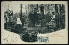 Carte postale ancienne Foret De Meudon Bois De Chaville Les Menhirs
                                                                     à Chaville
                                