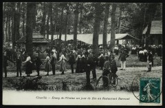 Etang de l'Ursine un jour de fête au Restaurant Barraud à Chaville