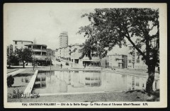 Carte postale ancienne Cité de la Butte Rouge - La Pièce d'eau et l'Avenue Albert-Thomas
                                                                     à Châtenay-Malabry
                                