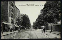 Boulevard National vers le Pont à Clichy