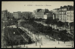 Carte postale ancienne Place des Fêtes - Panorama
                                                                     à Clichy
                                