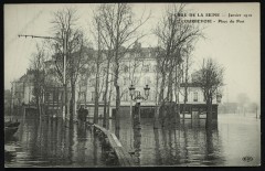 Janvier 1910 - Place du Port à Courbevoie
