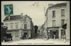 La Poste et la Rue des Châtaigniers à Fontenay-aux-Roses