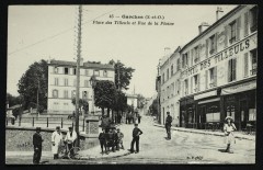 Place des Tilleuls et Rue de la Plaine à Garches