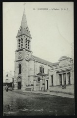 Carte postale ancienne L'Eglise
                                                                     à Garches
                                