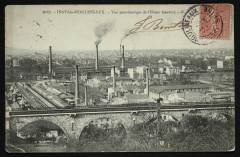 Issy-Les-Moulineaux, Vue panoramique de l'Usine Gévelot, c.1907 postcard à Issy-les-Moulineaux