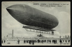 20 Août 1908 - Première sortie de l'Aéronef Malécot à Paris 15e