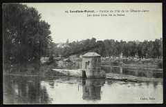 Carte postale ancienne Levallois-Perret - Pointe de l'Ile de la Grande-Jatte -Les deux
                                                                     à Levallois-Perret
                                