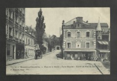 Place de la Mairie - Porte Blanche - Entrée du Parc de Saint-Cloud à Marnes-la-Coquette