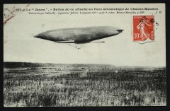 Le "Jaune". Ballon école attaché au Parc aérostatique de Chalais-Meudon à Meudon