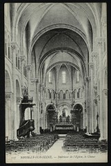 Intérieur de l'Eglise, le Choeur à Neuilly-sur-Seine