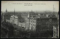 Carte postale ancienne Paris 16e Neuilly lycée pasteur Ambulance Américaine Guerre
                                                                     à Neuilly-sur-Seine
                                