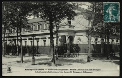 Boulevard d'Argenson - Ancien Château de Louis-Philippe actuellement établissement des Soeurs St Thomas de Villeneuve à Neuilly-sur-Seine
