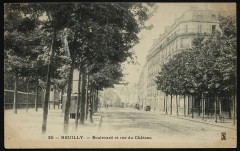 Boulevard et rue du Château à Neuilly-sur-Seine