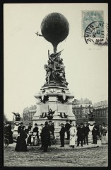 Le Monument des Aéronautes du Siège de Paris en 1870-71 à Paris 17e