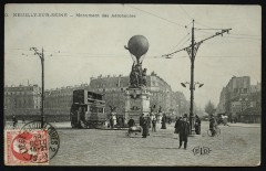 Carte postale ancienne Monument des Aéronautes
                                                                     à Paris 17e
                                