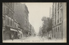 Carte postale ancienne Rue de Verdun
                                                                     à Puteaux
                                