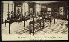 La Malmaison (S.-et-O.). La Salle à manger et les Surtouts de Table. The Dining-Room and the Epergnes à Rueil-Malmaison