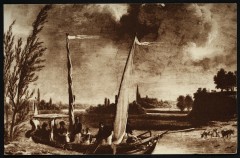 Le Roi Louis-Philippe et sa famille en barque à Neuilly, peinture de Roehn -
																					92330 Sceaux
																			