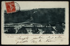 Parterre, emplacement du château impérial détruit pendant la guerre de 1870/71, et Allée de la Balustrade à Saint-Cloud