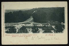 Parterre, emplacement du château impérial détruit pendant la guerre de 1870/71, et Allée de la Balustrade à Saint-Cloud