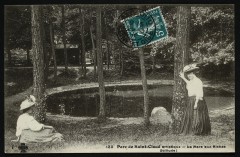 Carte postale ancienne Parc de Saint-Cloud artistique - La Mare aux Biches
                                                                     à Saint-Cloud
                                