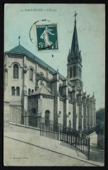 Carte postale ancienne L'Eglise
                                                                     à Saint-Cloud
                                