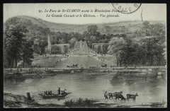 Le Parc de St Cloud avant la Révolution Française [reproduction d'une gravure] à Saint-Cloud