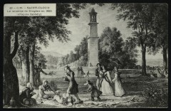La lanterne de Diogène en 1820 d'après Develly -
																					92210 Saint-Cloud
																			