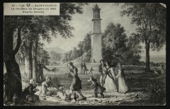 La lanterne de Diogène en 1820 d'après Develly à Saint-Cloud