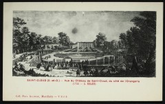 Vue du Château de Saint-Cloud, du côté de l'Orangerie à Saint-Cloud