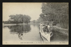 Carte postale ancienne Bois de Boulogne - Le Barrage de Suresnes
                                                                     à Paris 16e
                                
