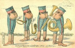 Musique du General Oku (postcard) (2)