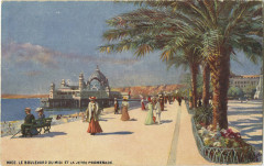Nice. Le Boulevard Du Midi Et La Jetee Promenade. 938P 56 (NBY 421033)