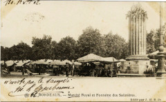 Bordeaux - Marché royal et fontaine des Salinières à Bordeaux