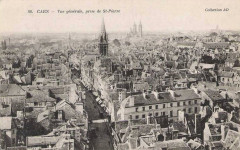 Caen vue saintpierre cpa à Caen