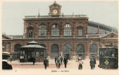 Lille La-gare tramway Telb 1925 à Lille
