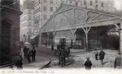 Lyon funiculaire rue terme gare basse ca1900 à Lyon