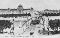 Lyon Pont de l'université, Er postcard -
																					69000 Lyon
																			