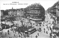 Marseille Rue Republique old à Marseille