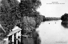 Cp Olivet le Loiret en amont du pont