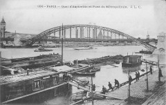 Quai d'Austerlitz et Pont du Métropolitain à Paris 13e