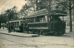Tramway à traction électrique système Thomson-Houston - Ligne de l'Etoile à la Villette