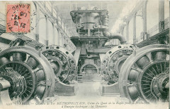 Carte postale ancienne Paris - Chemin de fer métropolitain - Usine du Quai de la Rapée pour la production d'énergie électrique Les Dynamos
                                                                     à Paris 12e
                                