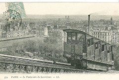 Carte postale ancienne Le Funiculaire du Sacré-Coeur
                                                                     à Paris 18e
                                