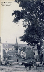 Pont-Croix Le quartier de la Croix vers 1920